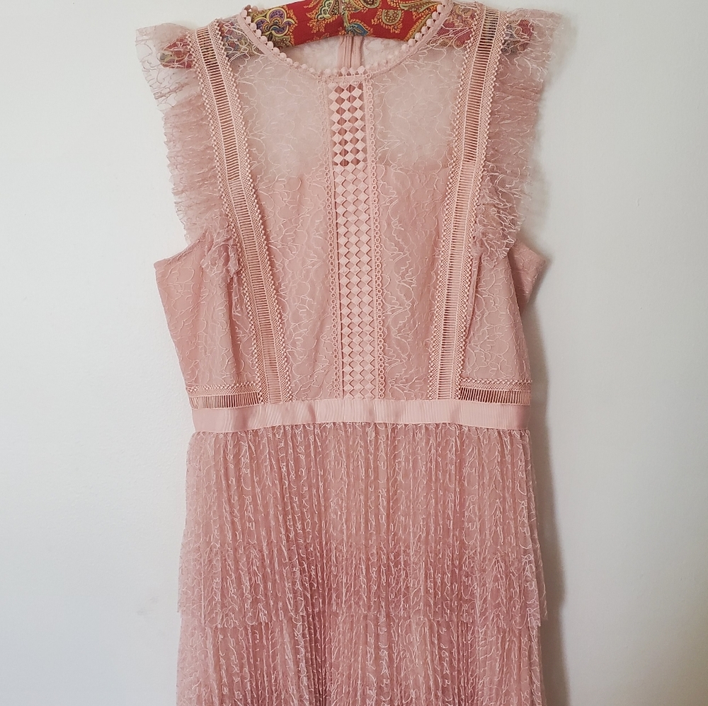 Light pink lace dress
